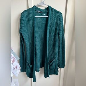 Teal cardigan